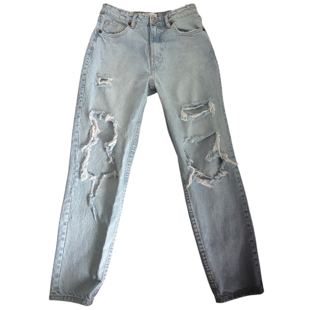 Zara Light Blue Distressed Jeans
